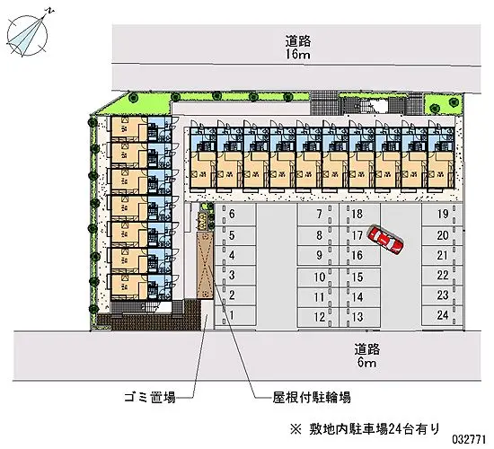 ★手数料０円★鶴ヶ島市新町３丁目　月極駐車場（LP）